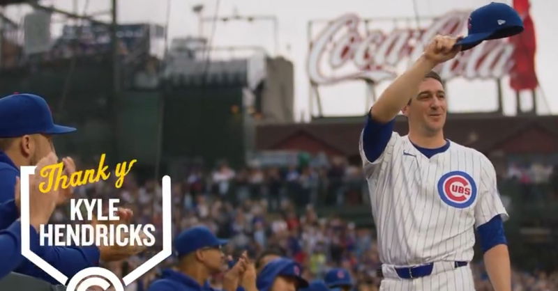 WATCH: Cubs release heartfelt thank you video to Kyle Hendricks