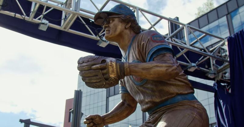 Ryno recently got his statue outside of Wrigley Field 