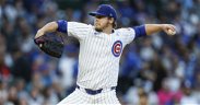 Padres double up Cubs in Steele's return