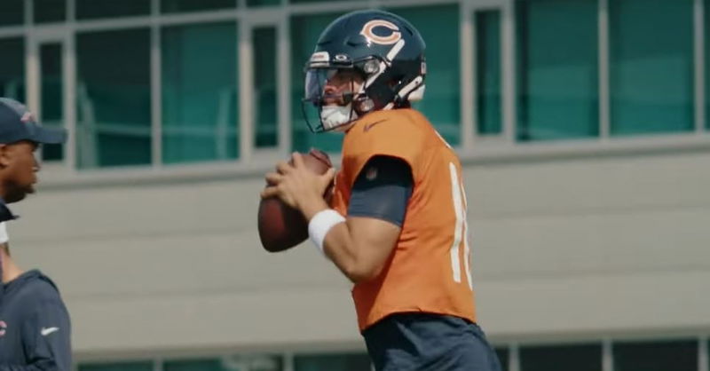 WATCH: Caleb Williams mic'd up at practice