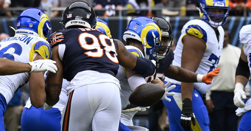 Bears News: Sweat on his strip sack: 