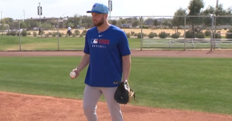 WATCH: Michael Busch breaks down first base fundamentals