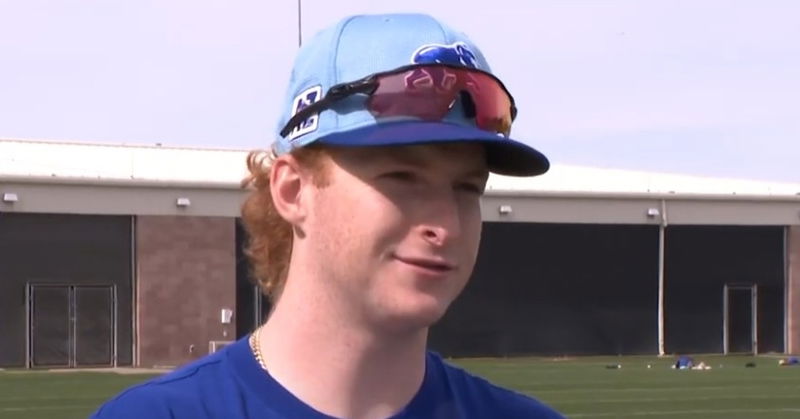 WATCH: Owen Caissie on spring training and learning from Cubs veterans