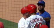WATCH: Willson Contreras, Daniel Palencia have heated exchange after Cubs' win