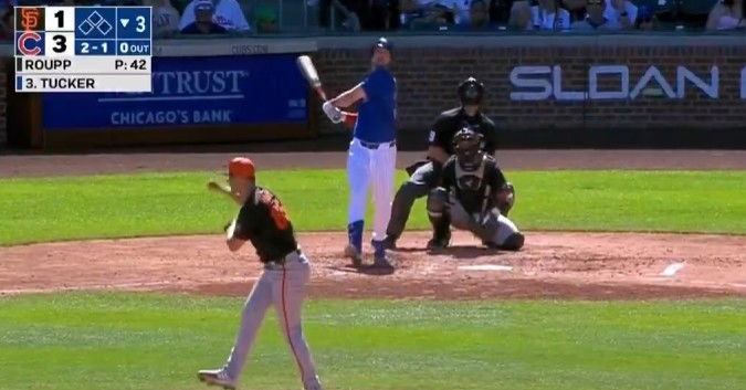 WATCH: Kyle Tucker's first hit as a Cubs player is a homer