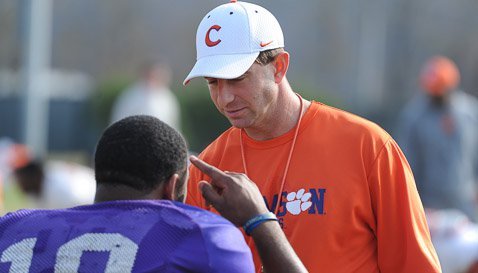 Swinney not pleased with first bowl practice