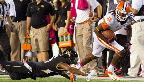 Boyd and Watkins set records as Tigers rout Wake Forest 42-13 