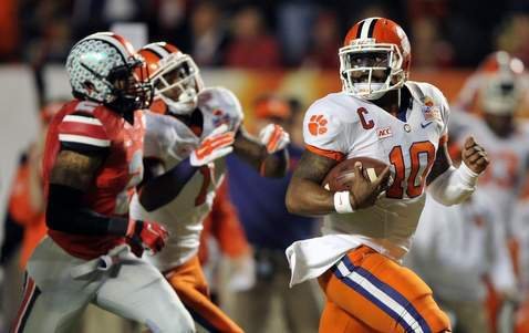 Tajh Boyd led Clemson to a 40-35 win over Ohio State in the 2014 Orange Bowl
