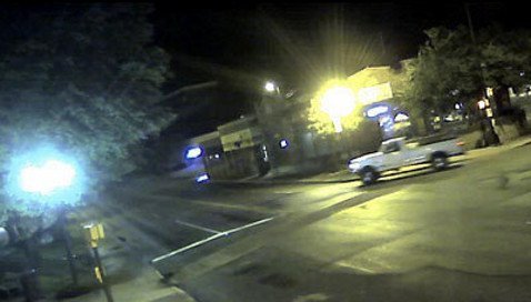 Police release photos and video of truck suspected in rock vandalism 