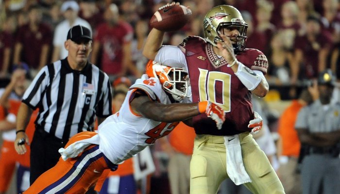 Stephone Anthony had 8 tackles including two for a loss and a sack against FSU.