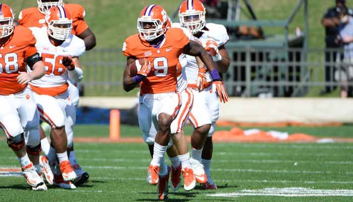 Swinney excited about potential at running back this season