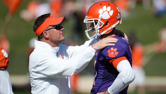 Frustrated Kelly sits second half of Clemson spring game 