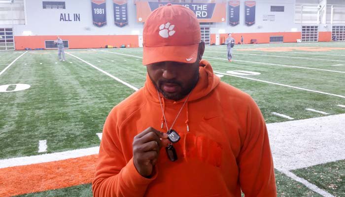 Mike Reed's dog tags are a constant reminder of his heritage 