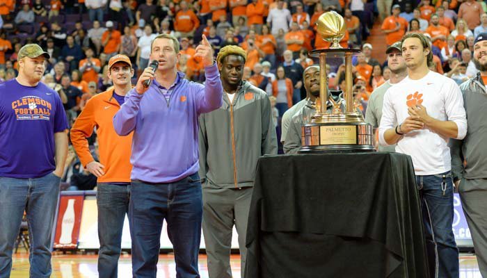 Clemson was one of 14 football programs honored on Wednesday