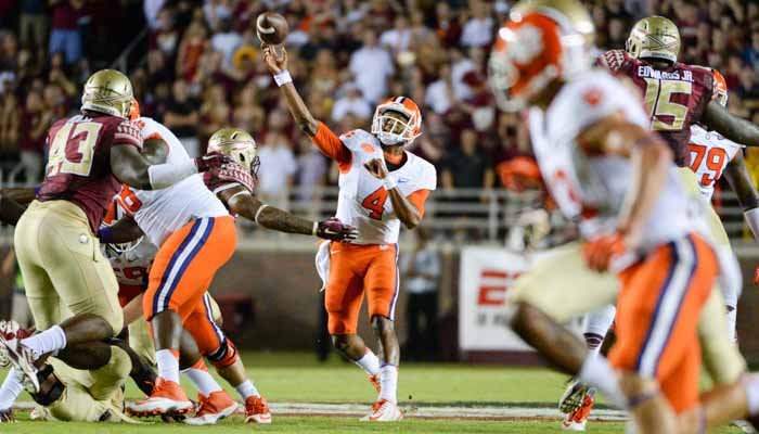 Clemson drops out of latest AP Poll