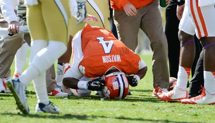 Will coaches run the quarterback less in 2015 to protect Watson? Swinney says no 