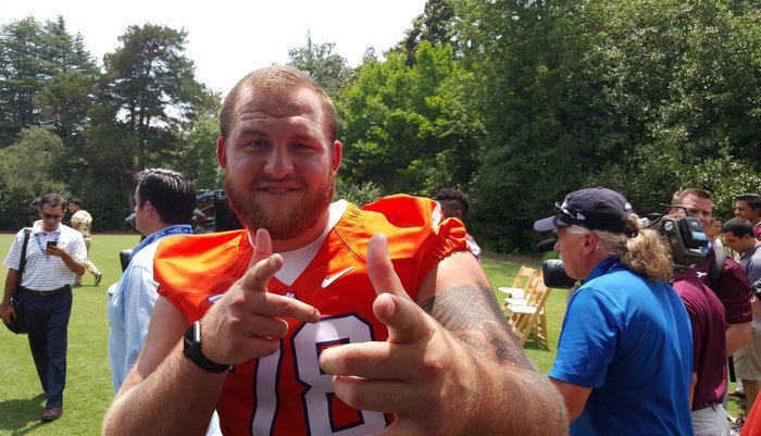 Clemson's Eric Mac Lain steals the show at ACC Kickoff