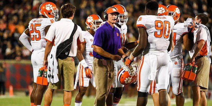 Venables takes an early look at the Fighting Irish 
