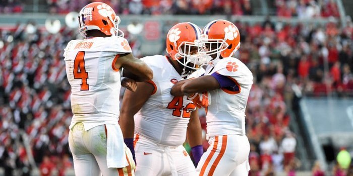 Clemson depth chart for NC State