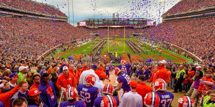 Clemson fans show up at home and away games