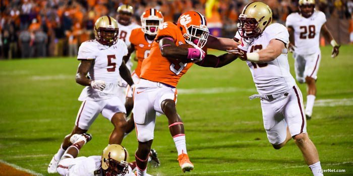 Two Tigers named to ESPN ACC Helmet Sticker Award