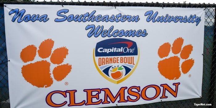Clemson will have one final practice at Nova Southeastern University on Tuesday.