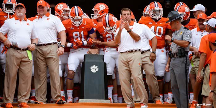 The Clemson Football team will be on the hill soon