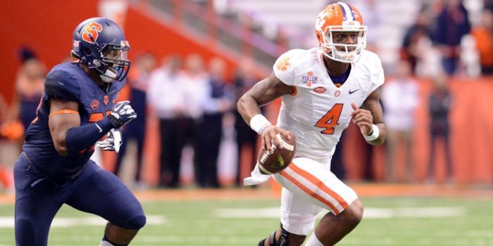 Tigers outlast Syracuse 37-27 to remain undefeated
