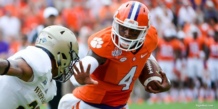 Clemson jumps up in latest Coaches Poll