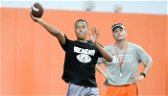 Quarterback competition ends with offer, Swinney shows his wide receiver roots 