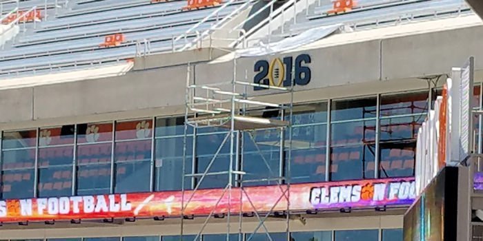 Photo: Clemson recognizing playoff appearance inside Death Valley