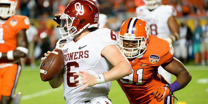 Clemson dominated a very good Oklahoma team 37-17 in the 2015 Orange Bowl