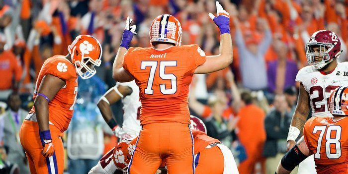 Clemson offensive line ranked #1 in the nation