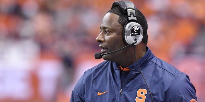 Babers says don't bet the house on Syracuse beating Clemson (Photo by Matt Konezny, USAT)