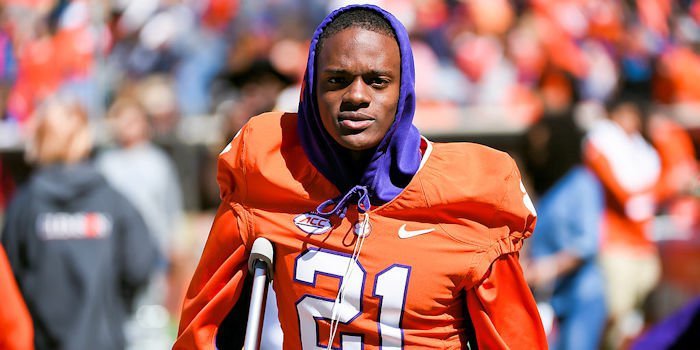Adrian Baker says thank you to Clemson