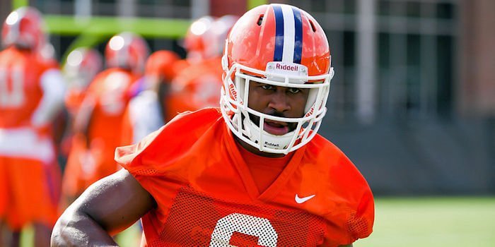 O'Daniel at Clemson's Fall practice recently
