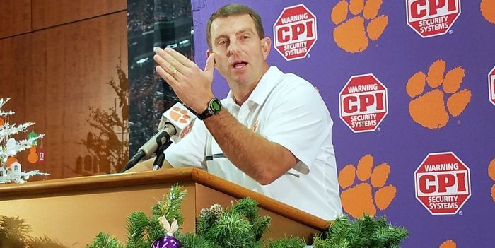 Swinney was not happy with the media coverage of accusations of racial slurs on Saturday night