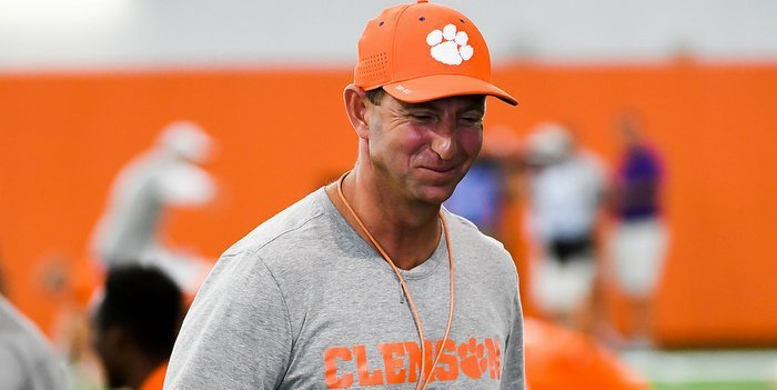 Wednesday notes: Swinney back to being a receivers coach