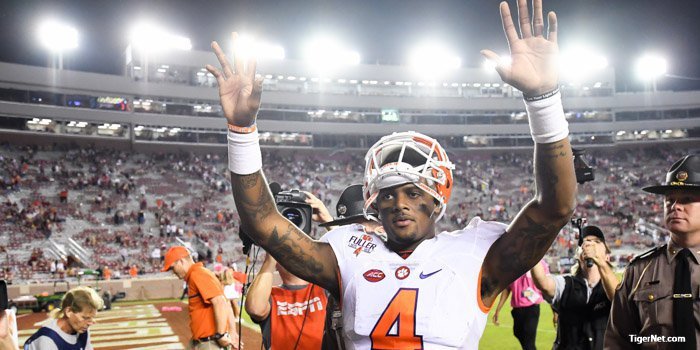 Clemson stays in the Top 3 in latest AP Poll