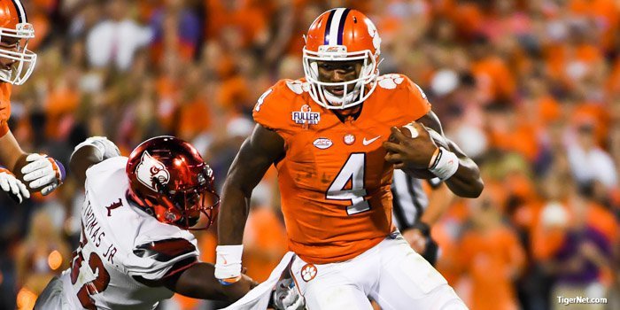 Clemson's win over Louisville named Capital One Cup Impact Performance