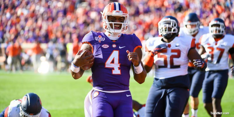 Clemson moves up in latest Coaches Poll