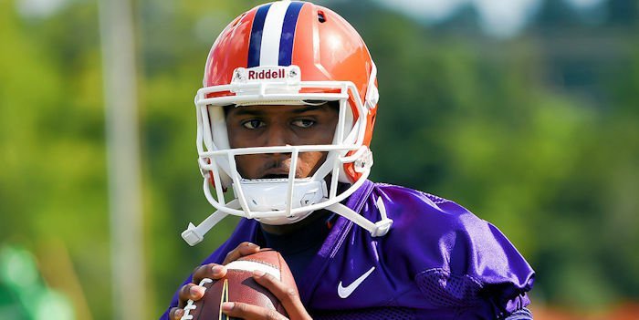 Watson at Clemson's Fall practice