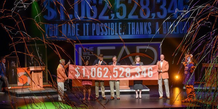 Clemson met its 1 billion dollar goal (Photo courtesy of Clemson University)