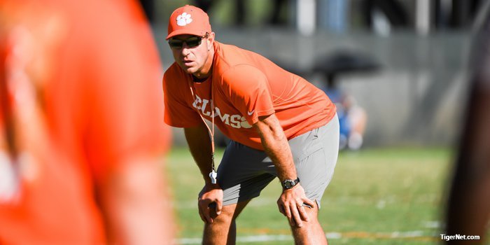 Swinney camp starts today with offensive line and star power