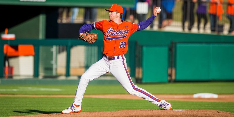 Clemson LHP named Co-ACC Pitcher of the Week