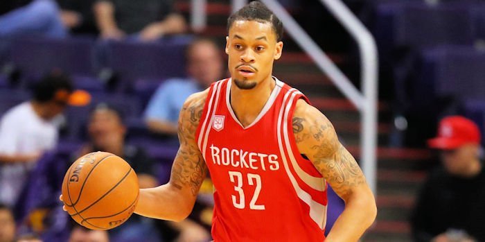 K.J. McDaniels played two and a half seasons with Houston before signing <br> with Brooklyn last season. (Mark J. Rebilas - USA Today Sports)