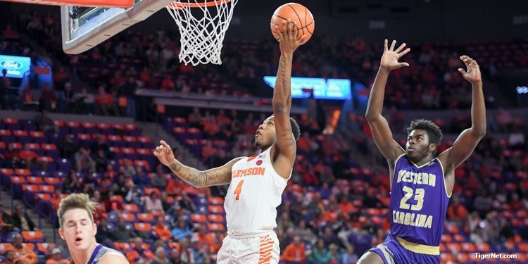 First half surge fuels Clemson's 85-57 rout of Western Carolina