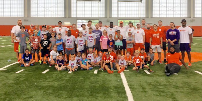 Clemson Football held kids combine to raise money for charity