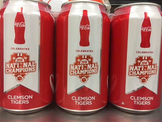 First Look: Coca-Cola commemorative Clemson Championship can