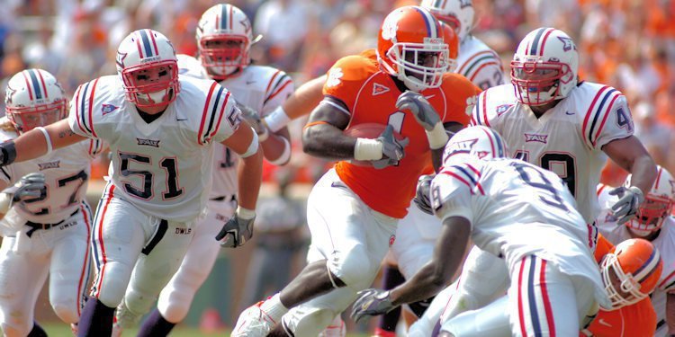 Clemson defeated the Owls 54-6 in 2006. 